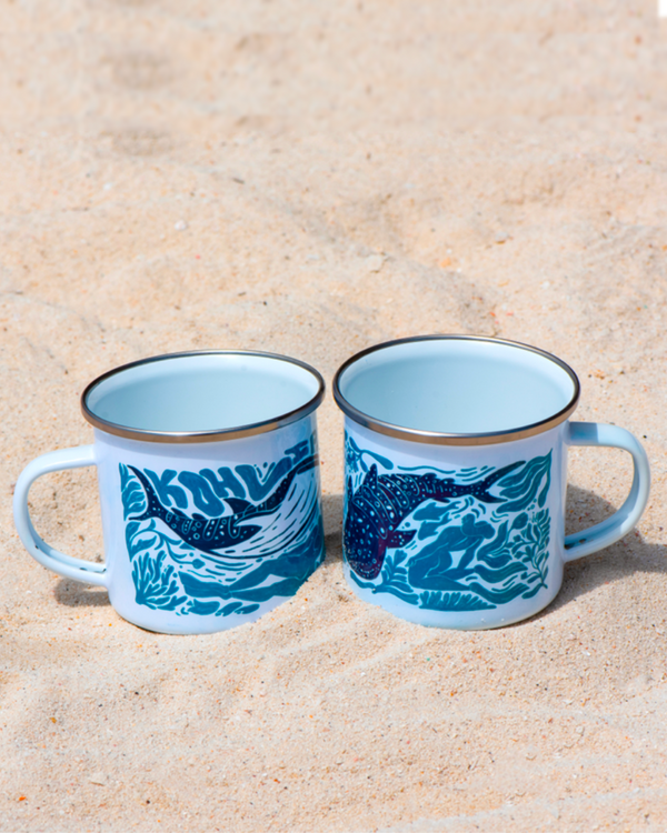 WHALESHARK ENAMEL MUG