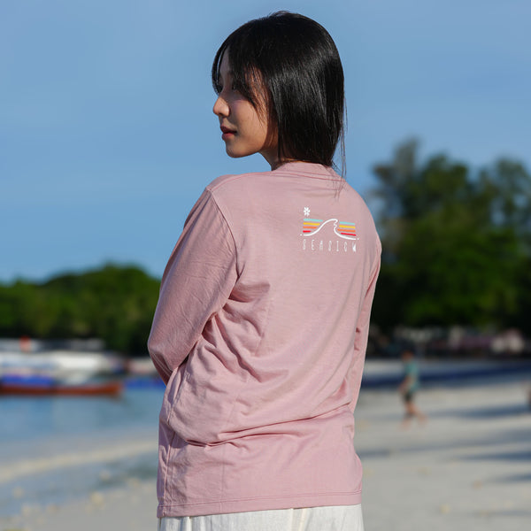 Unisex-Pink Coral Long Sleeves