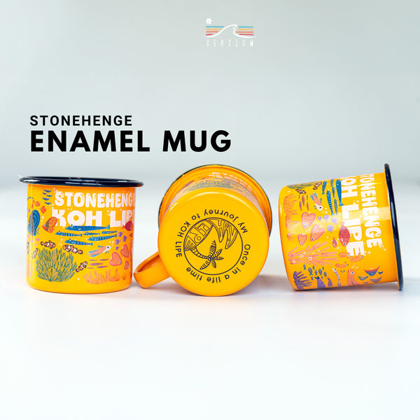 StoneHenge Enamel Mug