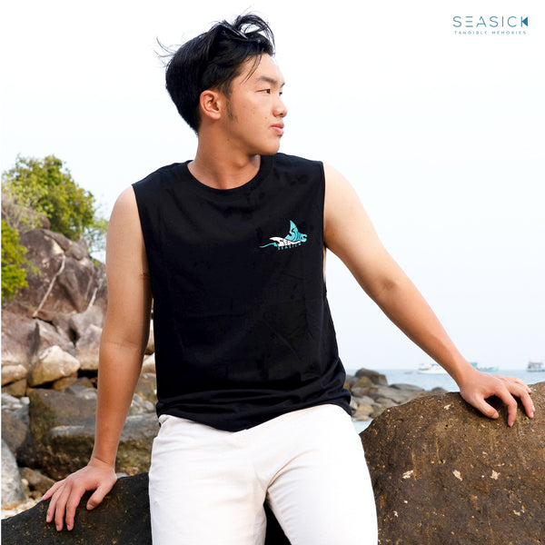 Black Manta Ray Tank Top