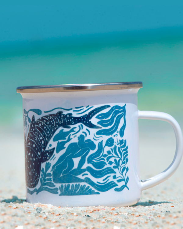 WHALESHARK ENAMEL MUG