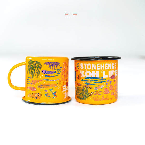 StoneHenge Enamel Mug
