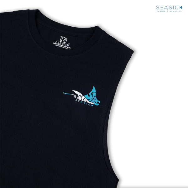 Black Manta Ray Tank Top