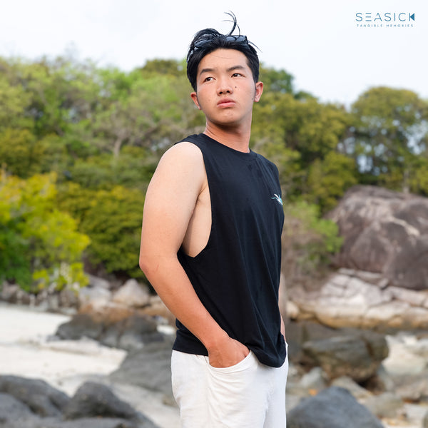 Black Manta Ray Tank Top