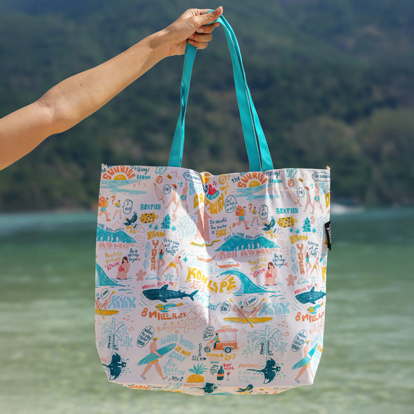 KOH LIPE VIBES SHOULDER TOTE BAG – 100% POLYESTER