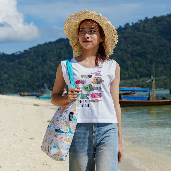 KOH LIPE VIBES SHOULDER TOTE BAG – 100% POLYESTER