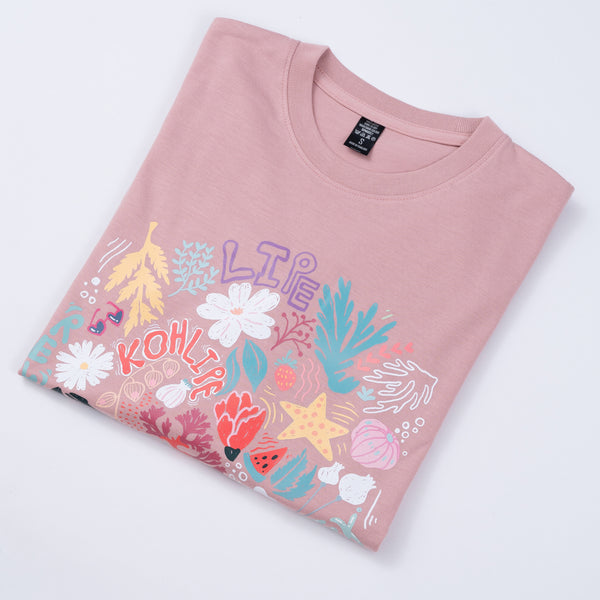 Unisex-Pink Coral Long Sleeves