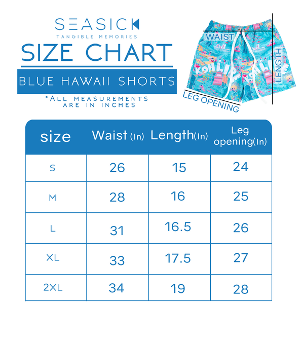 Blue Hawaii shorts