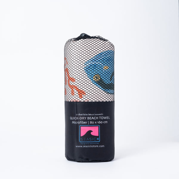 Vivid Fish & Sea Microfiber Towel