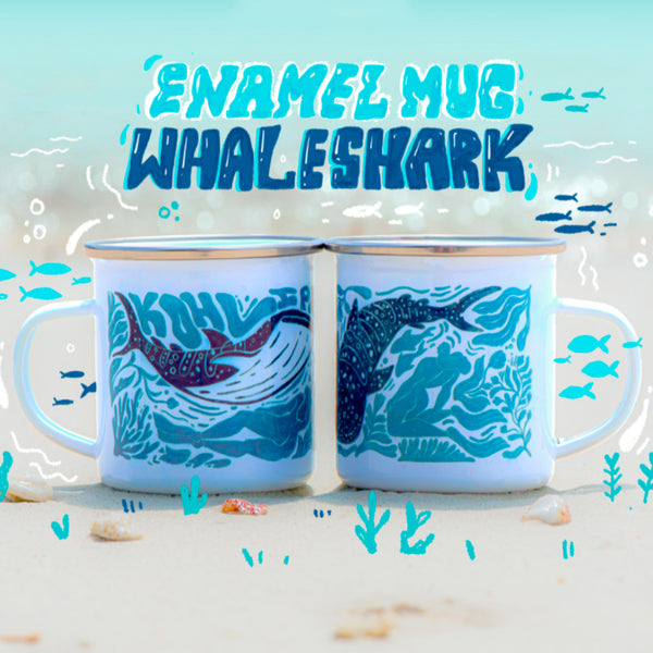 WHALESHARK ENAMEL MUG